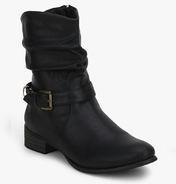 Tresmode Black Calf Length Boots Women