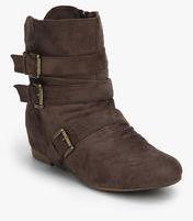 Tresmode Brown Calf Length Boots Women