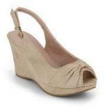 Tresmode Jufedge Beige Wedges Women