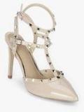 Truffle Collection Beige Ankle Strap Stilettos Women