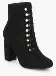 Truffle Collection Black Heeled Boots Women