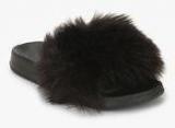 Truffle Collection Black Slippers Women