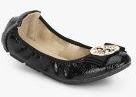 Truffle Collection Black Solid Ballerinas Women