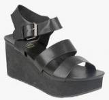 Truffle Collection Black Wedges Women