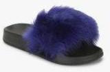 Truffle Collection Blue Slippers Women