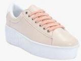 Truffle Collection Cream Casual Sneakers Women