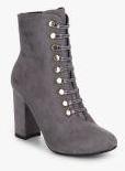 Truffle Collection Grey Heeled Boots Women