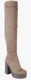 Truffle Collection Knee Length Beige Boots women