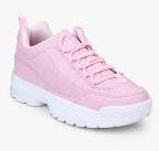 Truffle Collection Pink Sporty Sneakers Women