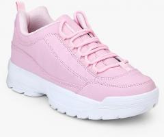 Truffle Collection Pink Sporty Sneakers women