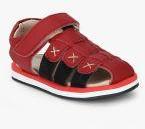 Tuskey Maroon Sandals Boys