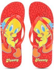 Tweety Red Flip Flops Girls