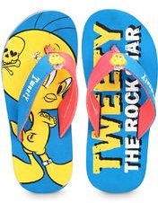 Tweety Rock Star Blue Flip Flops girls