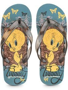 Tweety Tw Retro Flip Flop Multi Flip Flops girls