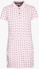 U S Polo Assn Kids White Printed T shirt Dress girls