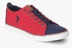 U S Polo Assn Leeds Red Sneakers Men