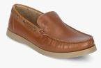 U S Polo Assn U.S. Polo Assn. Men Brown Genuine Leather Slip On Sneakers Men