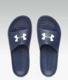 Under Armour Navy Blue Printed Sliders Men