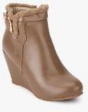 Under Knee Brown Ankle Length Boots Women