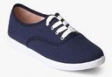 Under Knee Navy Blue Casual Sneakers Women