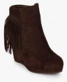 Under Knee Wine Fringes Ankle Length Boots Women