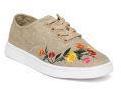 United Colors Of Benetton Beige Floral Embroidered Sneakers Women