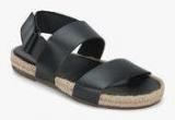 United Colors Of Benetton Black Espadrille Sandals Men