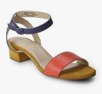 United Colors Of Benetton Contrast Straps Red Sandals Women