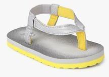 United Colors Of Benetton Grey Flip Flops girls