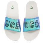 United Colors Of Benetton Grey Sliders Women