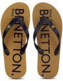 United Colors Of Benetton Khaki Flip Flops Men