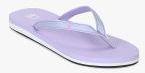 United Colors Of Benetton Lavender Solid Thong Flip Flops Women