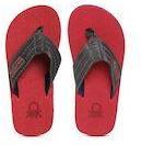 United Colors Of Benetton Navy Blue & Red Solid Thong Flip Flops Boys