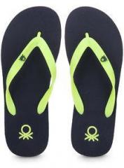 United Colors Of Benetton Navy Blue Flip Flops men