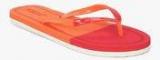 United Colors Of Benetton Orange Flip Flops women