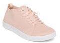 United Colors Of Benetton Peach Coloured Woven Design Sneakers Women