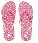 United Colors Of Benetton Pink & White Printed Thong Flip Flops Women