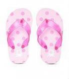 United Colors Of Benetton Pink Printed Thong Flip Flops Girls