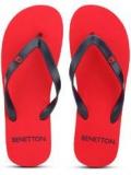 United Colors Of Benetton Red Flip Flops Men