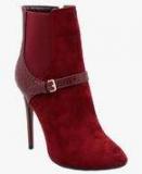 Urbane Maroon Boots Women