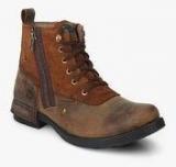 Valentino Stanford Brown Boots Men