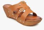 Valiosaa Tan Synthetic Wedges Women