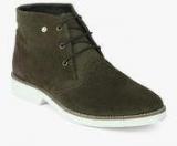 Van Heusen Olive Boots Men