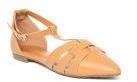 Van Heusen Women Brown Solid Synthetic Ballerinas