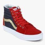 Vans Sk8 Hi X Marvel Red Casual Sneakers Women