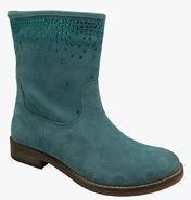 Vaph Calf Length Aqua Blue Boots Women