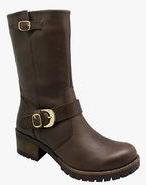 Vaph Calf Length Brown Boots Women