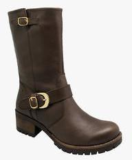 Vaph Calf Length Brown Boots women