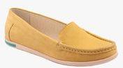 Vaph Mustard Yellow Moccasins Women