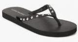 Vero Moda Vmstuds Black Floral Flip Flops Women